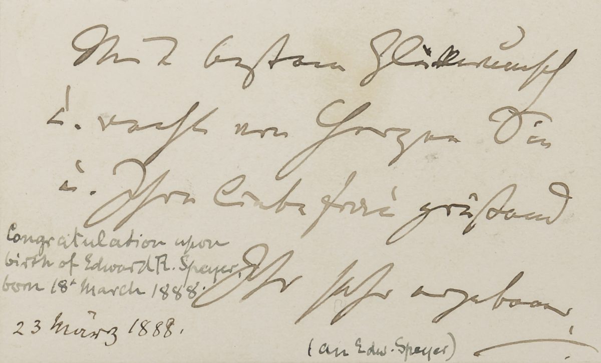 BRAHMS, Johannes (Autograph)