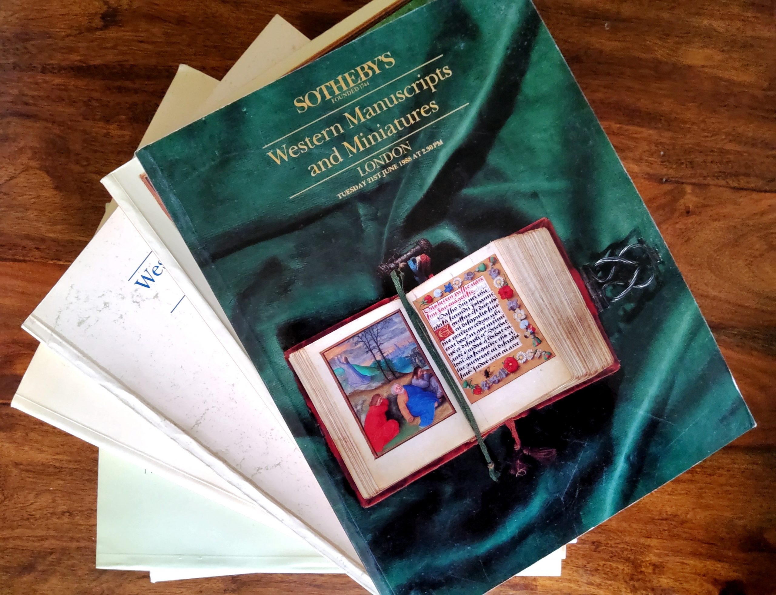 Sotheby’s Catalogues of Western Manuscripts and Miniatures. 12 volumes. 1984-1989