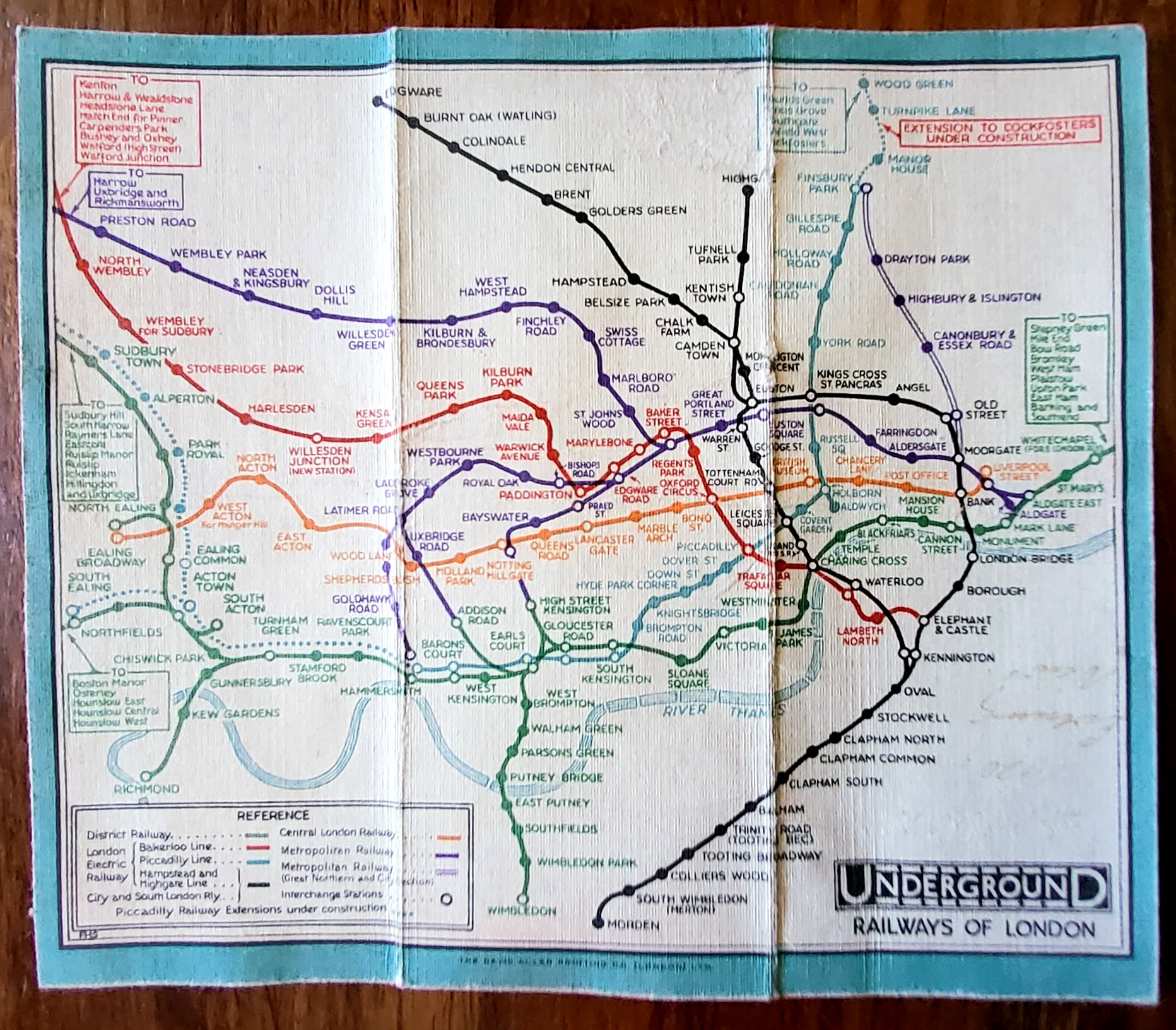 1931 Tube Map